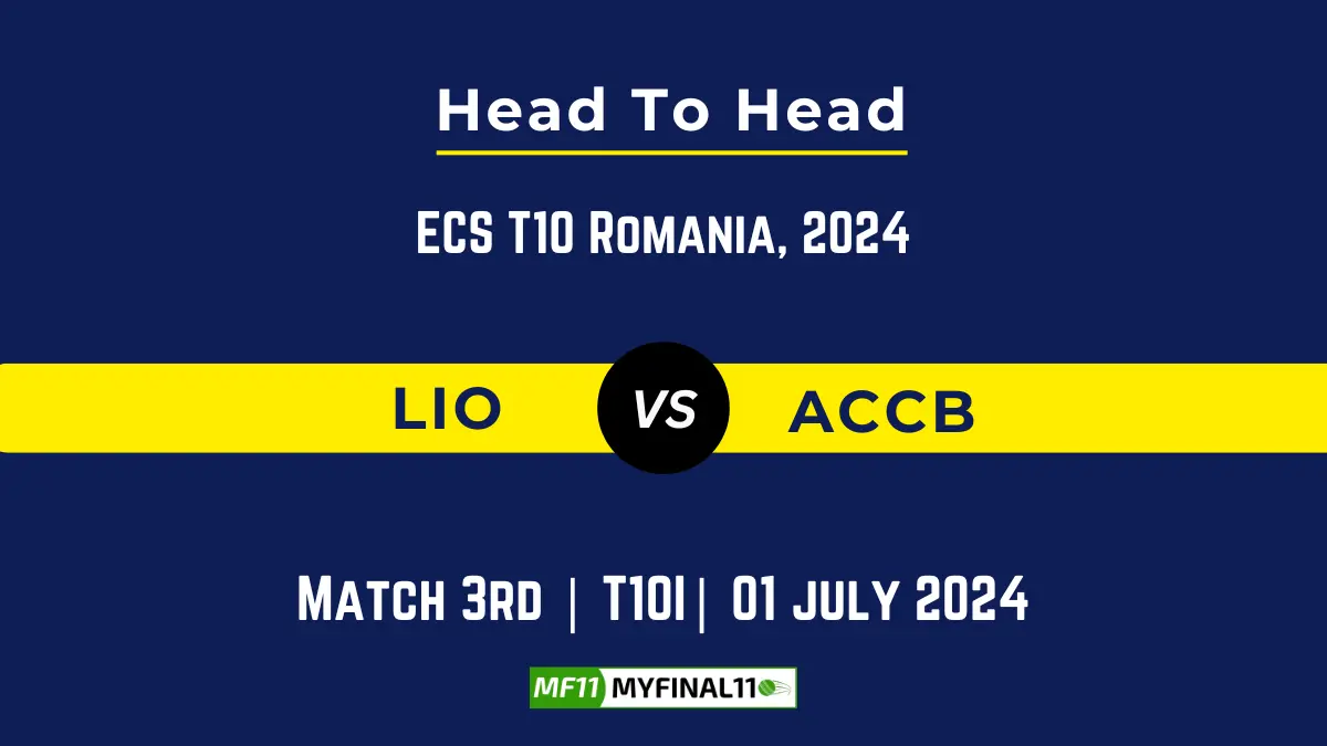 LIO vs ACCB Dream11 Prediction Today Match, Pitch Report, and Player Stats, 3rd Match, ECS T10 Romania, 2024