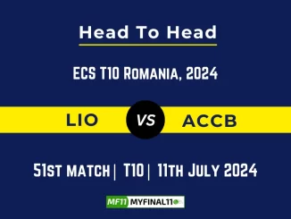 LIO vs ACCB Player Battle Head to Head Player Stats/Record, ECS T10 Romania, 2024 - 51s Match