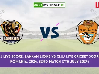 LIO vs CLJ Live Score, Scorecard, ECS T10 Romania Live 32nd Match, Lankan Lions vs Cluj Live Cricket Score 2024