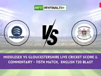 MID vs GLO Live Score, Scorecard, Middlesex vs Gloucestershire - Match 115, English T20 Blast, 2024