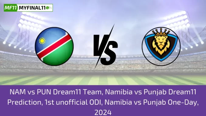 NAM vs PUN Dream11 Team, Namibia vs Punjab Dream11 Prediction, 1st unofficial ODI, Namibia vs Punjab One-Day, 2024
