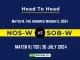 NOS-W vs SOB-W Player Battle, Head to Head Team Stats, Team Record