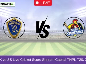 NRK vs SS Live Cricket Score Shriram Capital TNPL T20, 2024