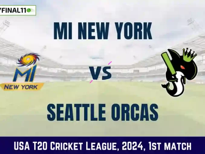 NY vs SEA Dream11 Prediction Today Match, Pitch Report, and Player Stats, 1st Match, USA T20 Cricket League, 2024