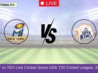 NY vs TEX Live Cricket Score USA T20 Cricket League, 2024