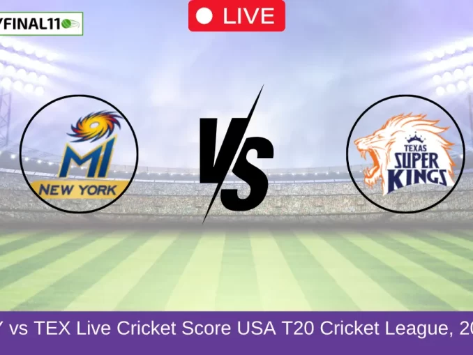 NY vs TEX Live Cricket Score USA T20 Cricket League, 2024