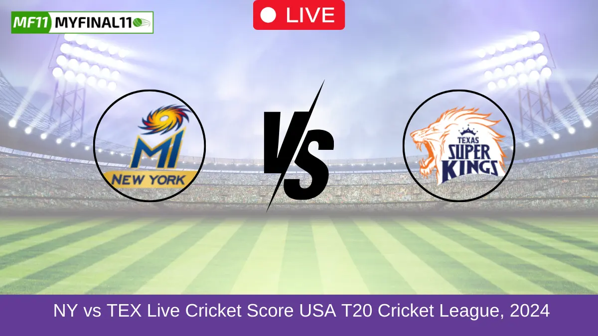 NY vs TEX Live Cricket Score USA T20 Cricket League, 2024