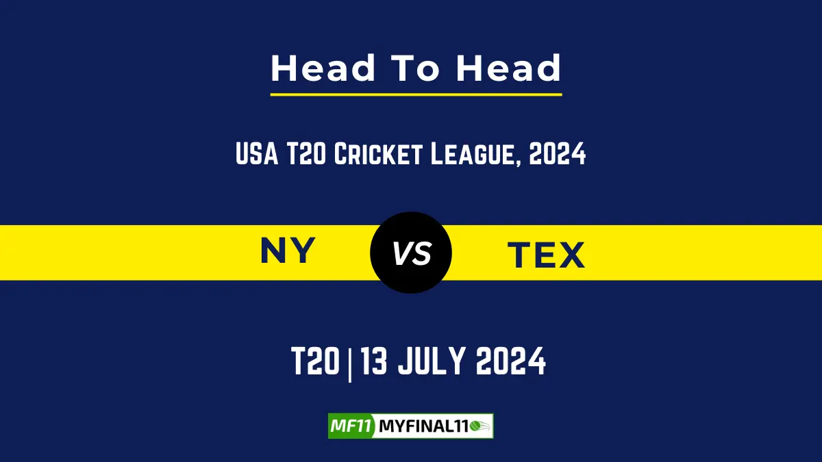 NY vs TEX Player Battle, Head to Head Team Stats, Team Record