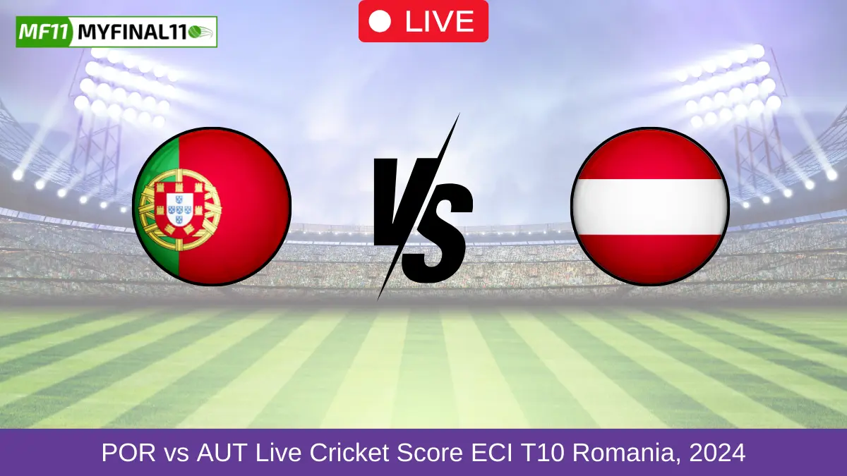 POR vs AUT Live Cricket Score ECI T10 Romania, 2024