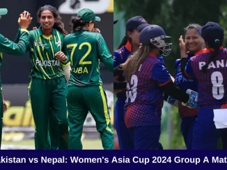 Pakistan vs Nepal: Women's Asia Cup 2024 Group A Match