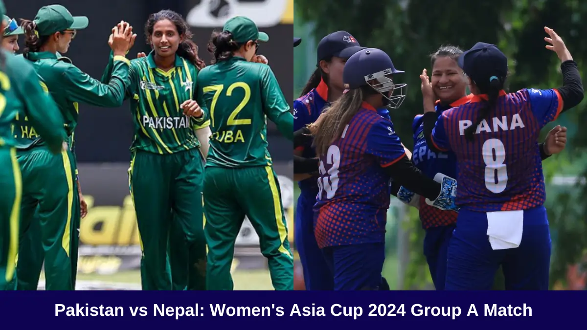 Pakistan vs Nepal: Women's Asia Cup 2024 Group A Match