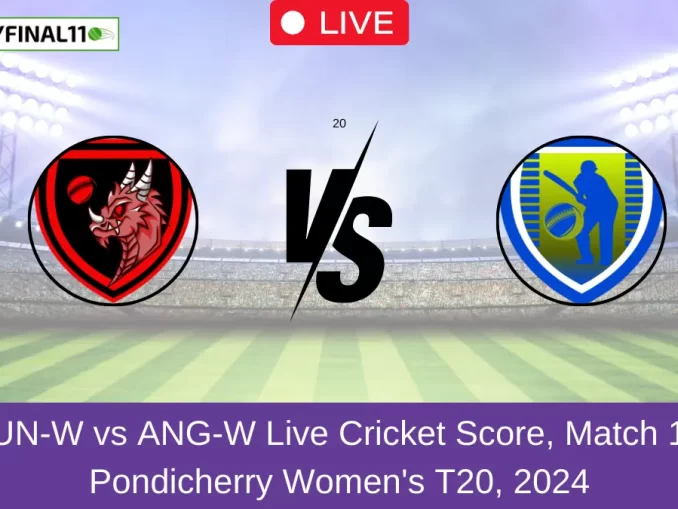 QUN-W vs ANG-W Live Cricket Score, Match 12, Pondicherry Women's T20, 2024