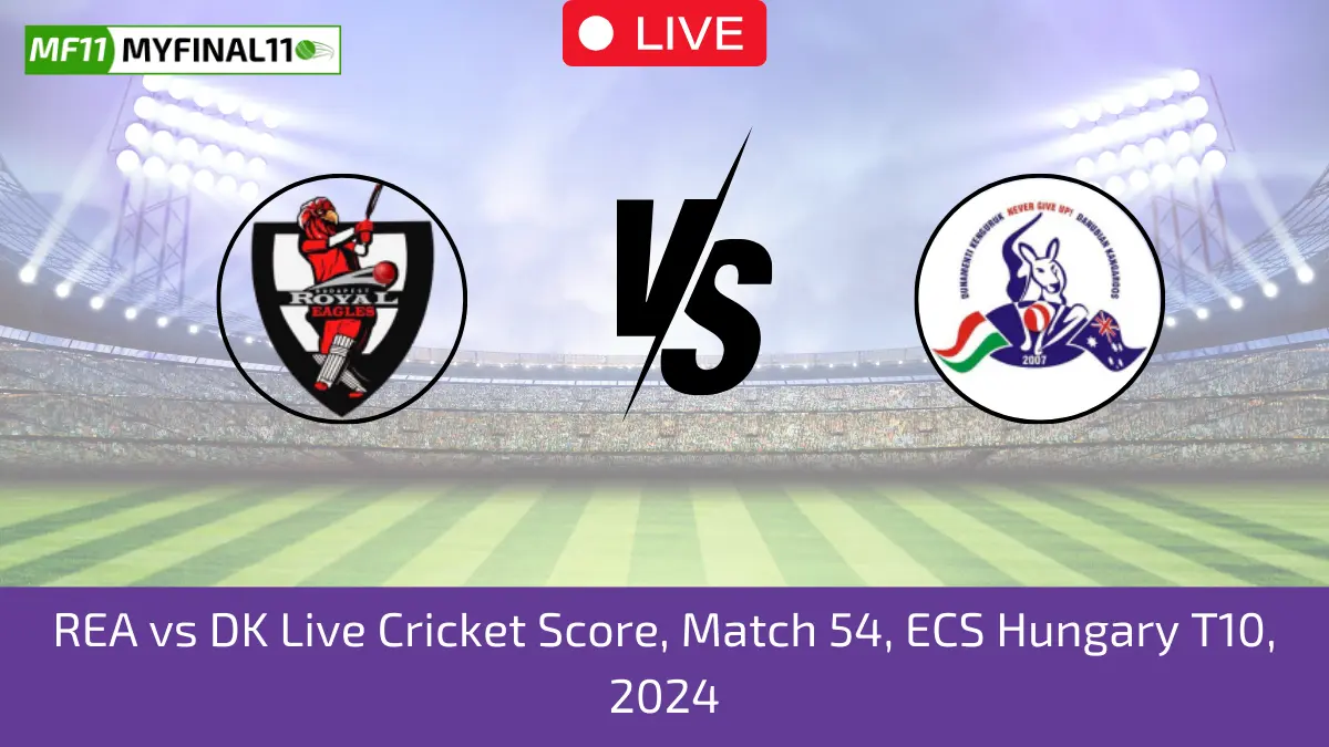 REA vs DK Live Cricket Score, Match 54, ECS Hungary T10, 2024