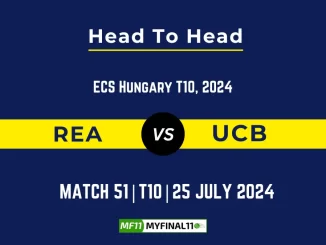 REA vs UCB Player Battle, Head to Head Team Stats, Team Record