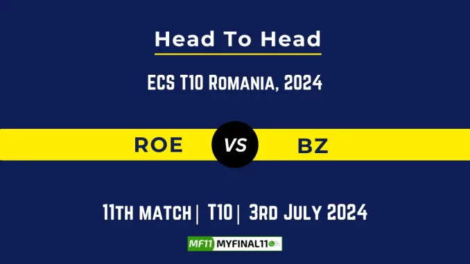 ROE vs BZ Player Battle, Head to Head Team Stats, Team Record - ECS T10 Romania, 2024