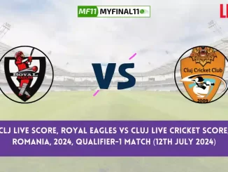 BUG vs CLJ Live Score, Scorecard, Royal Eagles vs Cluj - Match Qualifier-1, ECS T10 Romania, 2024