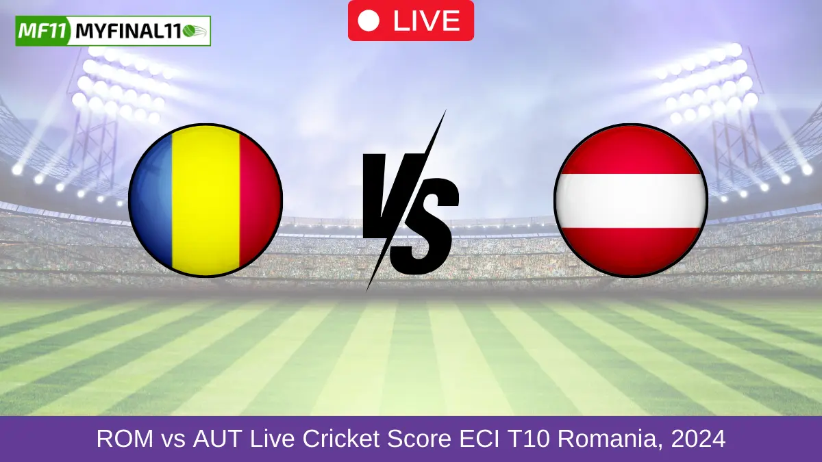 ROM vs AUT Live Cricket Score ECI T10 Romania, 2024