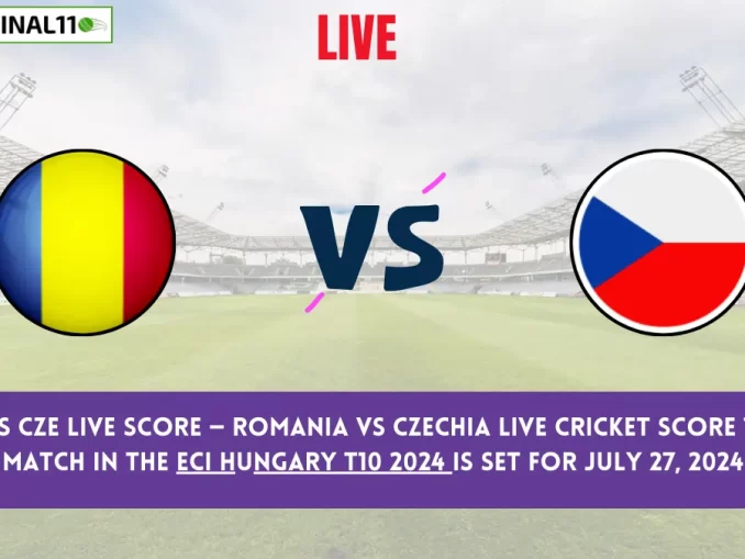 ROM vs CZE Live Score — Romania vs Czechia Live Cricket score today match in the ECI Hungary T10 2024 is set for July 27, 2024