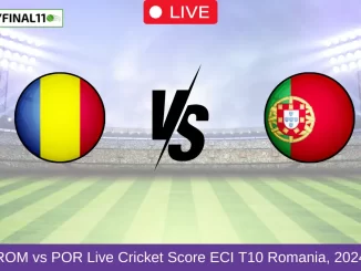 ROM vs POR Live Cricket Score ECI T10 Romania, 2024