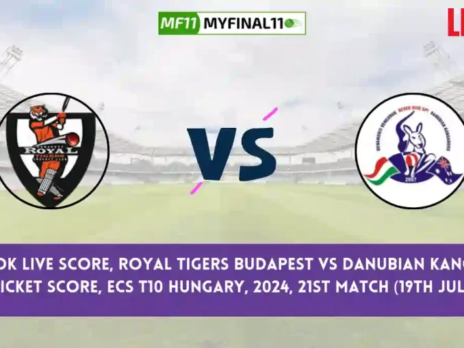 ROT vs DK Live Score, Scorecard, Royal Tigers Budapest vs Danubian Kangaroos - Match 21, ECS T10 Hungary, 2024