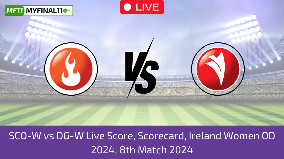 SCO-W vs DG-W Live Score, Scorecard, Ireland Women OD 2024, 8th Match 2024