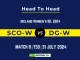 SCO-W vs DG-W Player Battle, Head to Head Team Stats, Team Record