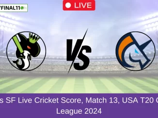 SEA vs SF Live Cricket Score, Match 13, USA T20 Cricket League 2024