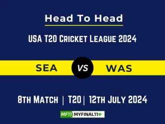 SEA vs WAS Player Battle Head to Head Player Stats/Record, USA T20 Cricket League 2024 - 8th Match