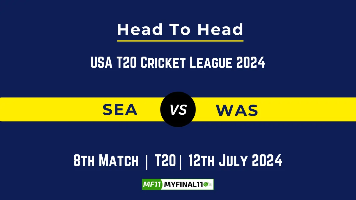 SEA vs WAS Player Battle Head to Head Player Stats/Record, USA T20 Cricket League 2024 - 8th Match