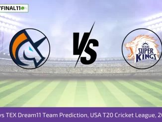 SF vs TEX Dream11 Team Prediction USA T20 Cricket League, 2024