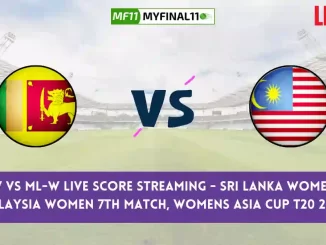 SL-W vs ML-W Dream11 Prediction Today 7th Match Womens Asia Cup T20, Pitch Report, & Player Stats 2024