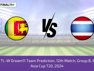 SL-W vs TL-W Dream11 Team Prediction, 12th Match, Group B, Women’s Asia Cup T20, 2024