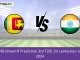 SL vs IND Dream11 Prediction 3rd T20I, Sri Lanka tour of India, 2024