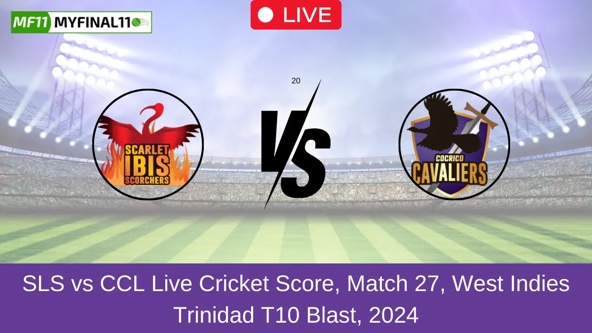 SLS vs CCL Live Cricket Score, Match 27, West Indies Trinidad T10 Blast, 2024