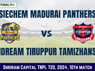 SMP vs ITT Dream11 Prediction Today 10th Match, Pitch Report, and Player Stats, Shriram Capital TNPL T20, 2024