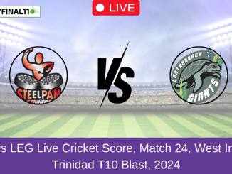 SP vs LEG Live Cricket Score, Match 24, West Indies Trinidad T10 Blast, 2024