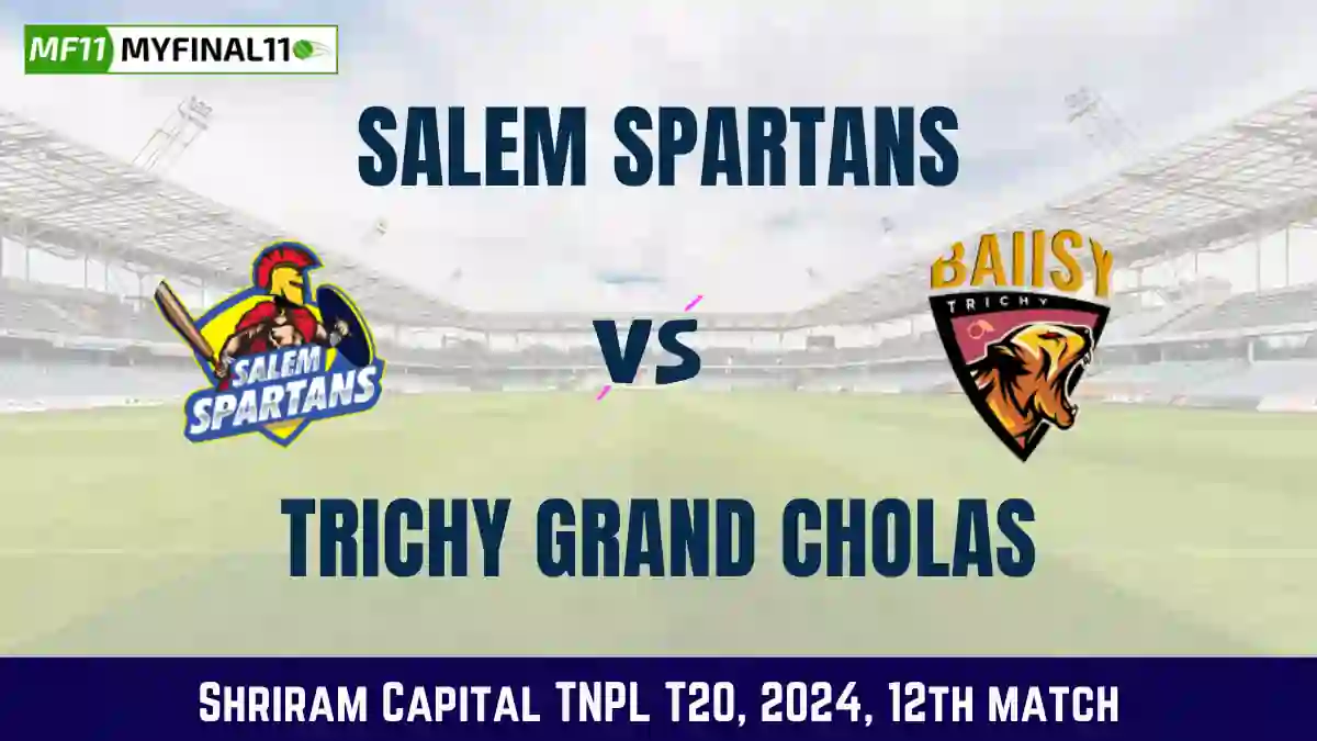 SS vs TGC Dream11 Prediction Today 12th Match, Pitch Report, and Player Stats, Shriram Capital TNPL T20, 2024