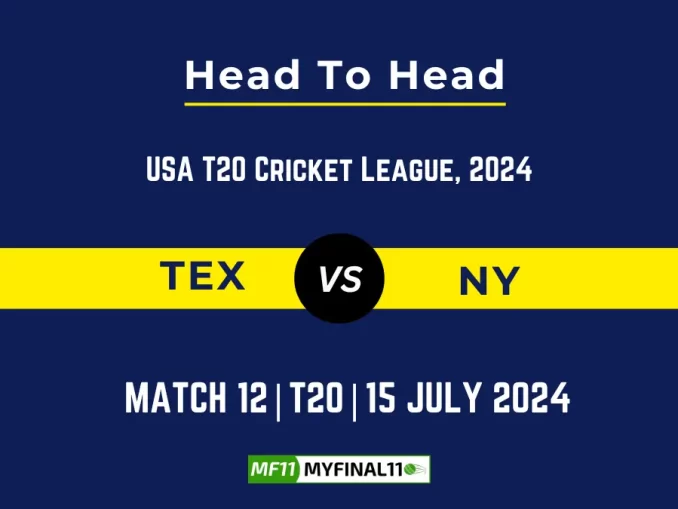 TEX vs NY Player Battle, Head to Head Team Stats, Team Record