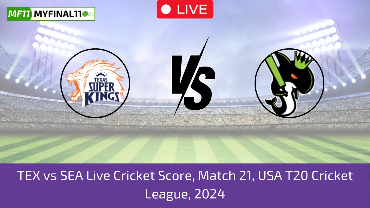 TEX vs SEA Live Cricket Score, Match 21, USA T20 Cricket League, 2024 (1)