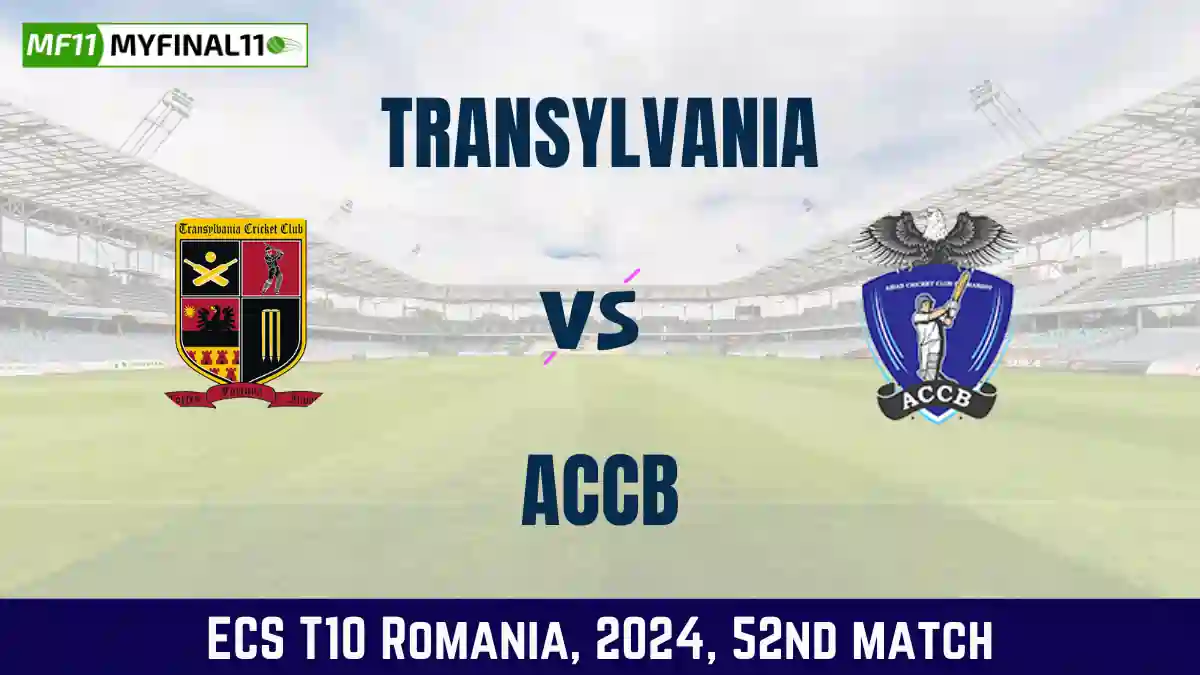 TRA vs ACCB Dream11 Prediction Today 52nd Match, Pitch Report, and Player Stats, ECS T10 Romania, 2024