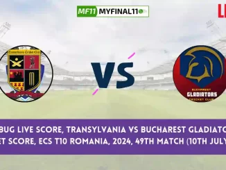 TRA vs BUG Live Score, Scorecard, Transylvania vs Bucharest Gladiators - Match 49, ECS T10 Romania, 2024