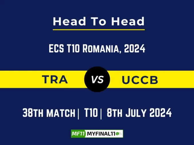 TRA vs UCCB Player Battle Head to Head Player Stats/Record, ECS T10 Romania, 2024 - 38th Match