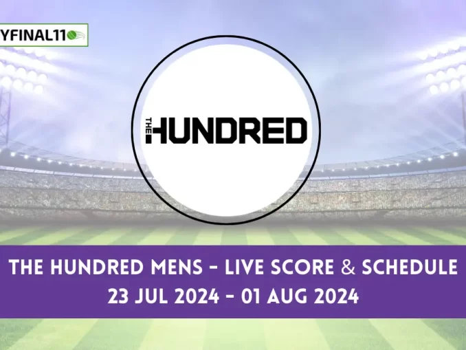 The Hundred Mens Live Score, Matches, scorecard, results, points table 2024