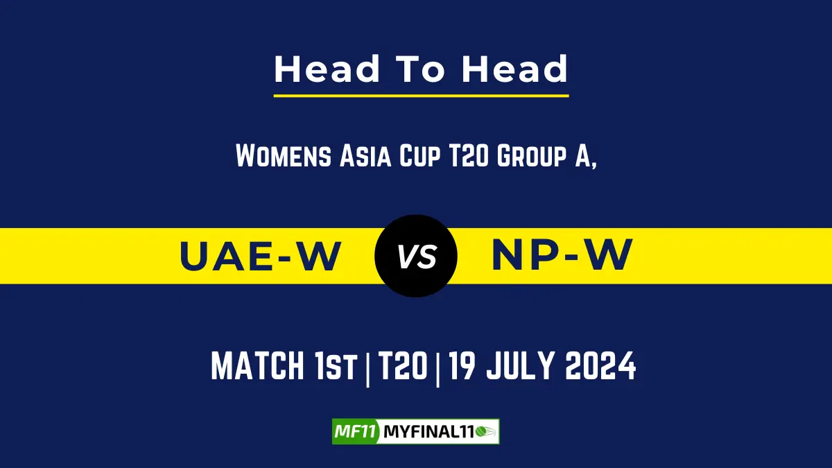 UAE-W vs NP-W Player Battle, Head to Head Team Stats, Team Record (1)