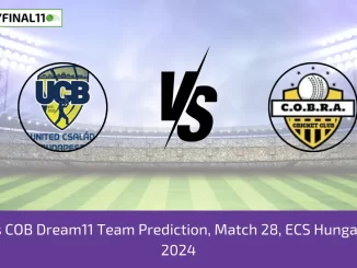 UCB vs COB Dream11 Team Prediction, Match 28, ECS Hungary T10, 2024