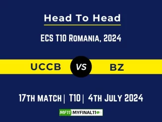 UCCB vs BZ Player Battle Head to Head Player Stats/Record, ECS T10 Romania, 2024 - 17th Match