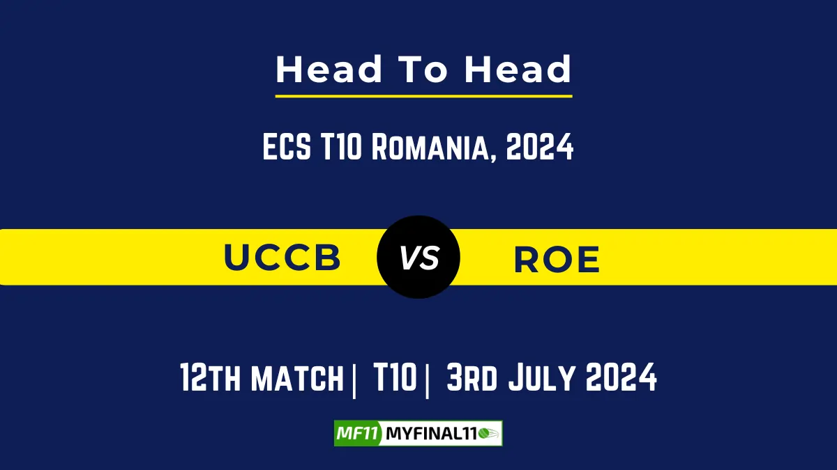 UCCB vs ROE Player Battle, Head to Head Team Stats, Team Record - ECS T10 Romania, 2024