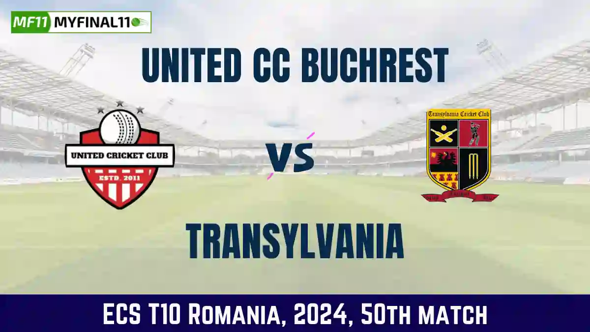 UCCB vs TRA Dream11 Prediction Today 50th Match, Pitch Report, and Player Stats, ECS T10 Romania, 2024