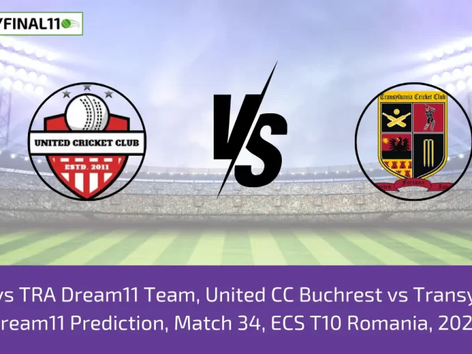 UCCB vs TRA Dream11 Team, United CC Buchrest vs Transylvania Dream11 Prediction, Match 34, ECS T10 Romania, 2024