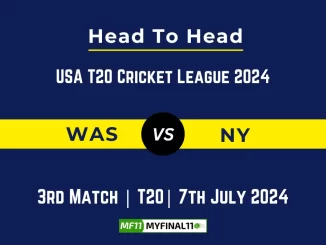 WAS vs NY Player Battle Head to Head Player Stats/Record, USA T20 Cricket League 2024 - 3rd Match